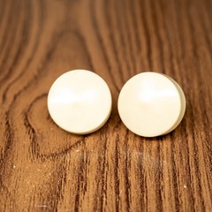 Vintage Original generic Plastic Radio Knobs 2pc 1940s-50s 1/4” Splined Shaft