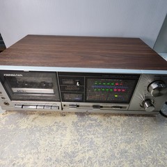 Vintage Soundesign 0480(B) Stereo Cassette Deck Player/Recorder Woodgrain Metal