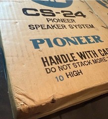 RARE NEW IN BOX Vintage Pioneer CS-24 Slimline 2 Way Speaker System See Descr