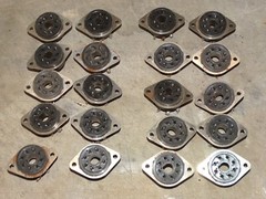 20 – Vintage Fe-Male Panel Mount Amphenol Plugs 8-pin, Baldwin Hammond