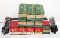 11- NOS RCA Arcturus 12V6/GT Audio Ham Radio Vacuum Tubes ~ USA