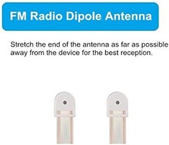 300 Ohm FM Dipole Radio Antenna with Terminals