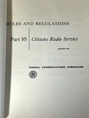 1972 Federal Communications Commission Rules and Regulations Amateur Radio Vtg