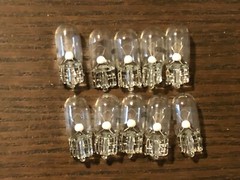 10 New Warm White 8V Wedge Lamp Light Bulbs for Pioneer Project/One Receivers