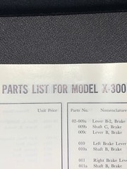 AKAI X-300 Reel to Reel Tape Deck Parts List Manual Original