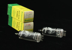 New Qty 2 NOS Amperex EL821 6CH6 Bugle Boy Mullard Blackburn GB Matched Pair