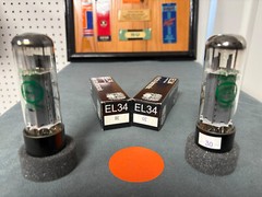 Pair of Electro-Harmonix EL-34 Tubes – NOS NIB – Amplitrex Test – See Pics