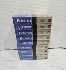 lot of 9 Sony L-750 Betamax Tapes Durable Excellent Quality 222m free shipping