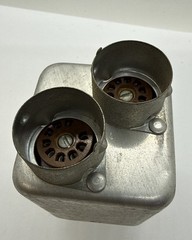 (1) Rare VINTAGE VECTOR 8 PIN To Dual 9 Pin VACUUM TUBE SOCKET Adapter