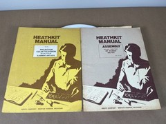 Lot of 2 Vintage Heathkit Manuals HM-102 RF Power Meter & Projection TV Book 4