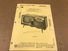 Vintage Photofact Folder – 788-1 – Catalina TV Models 122-652A/-654A/-656A