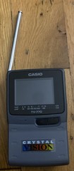 Up for sale is a vintage Casio Crystal Vision TV-770 handheld portable LCD color