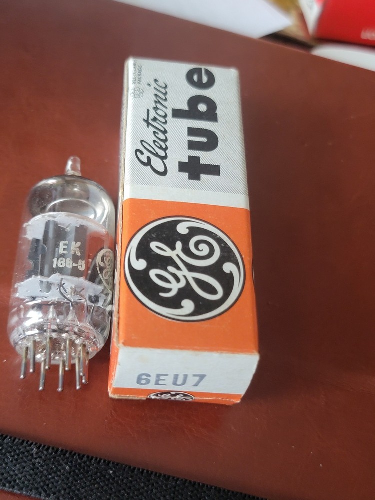 Nos GE 6EU7 Gray Plate Vacuum Tube Fully Guaranteed