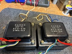 2-Bando UT-11, Matched Pair ATT-416 , 417. Pioneer Power Transformers