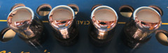 4X V.G. Used Early VT-90A JAN 6H6GT/G Tube Sylvania Military Specs Tested NOS