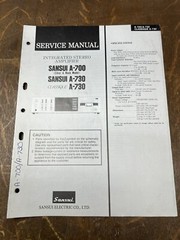Sansui A-700 A-730 Amplifier Service Manual *Original*