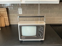 VTG Panasonic Portable B&W CRT Television #TR-779A -Retro 1983 – TESTED, WORKING