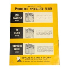 Service Manual Sams Photofact Auto Radio Series Vol. 27 Nov 1964 Vintage AR-27