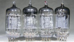 Quad (4) GE 12AX7/ECC83 Long Gray Plate Made in USA