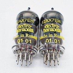 Electro Harmonix 12AX7 (12AX7EH) Matched Pair, NEW, Russian, Hickok Tested