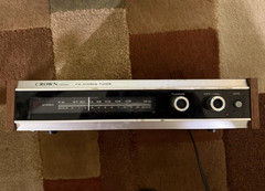 CROWN Japan Vintage FM Stereo Tuner Component with Wood Case
