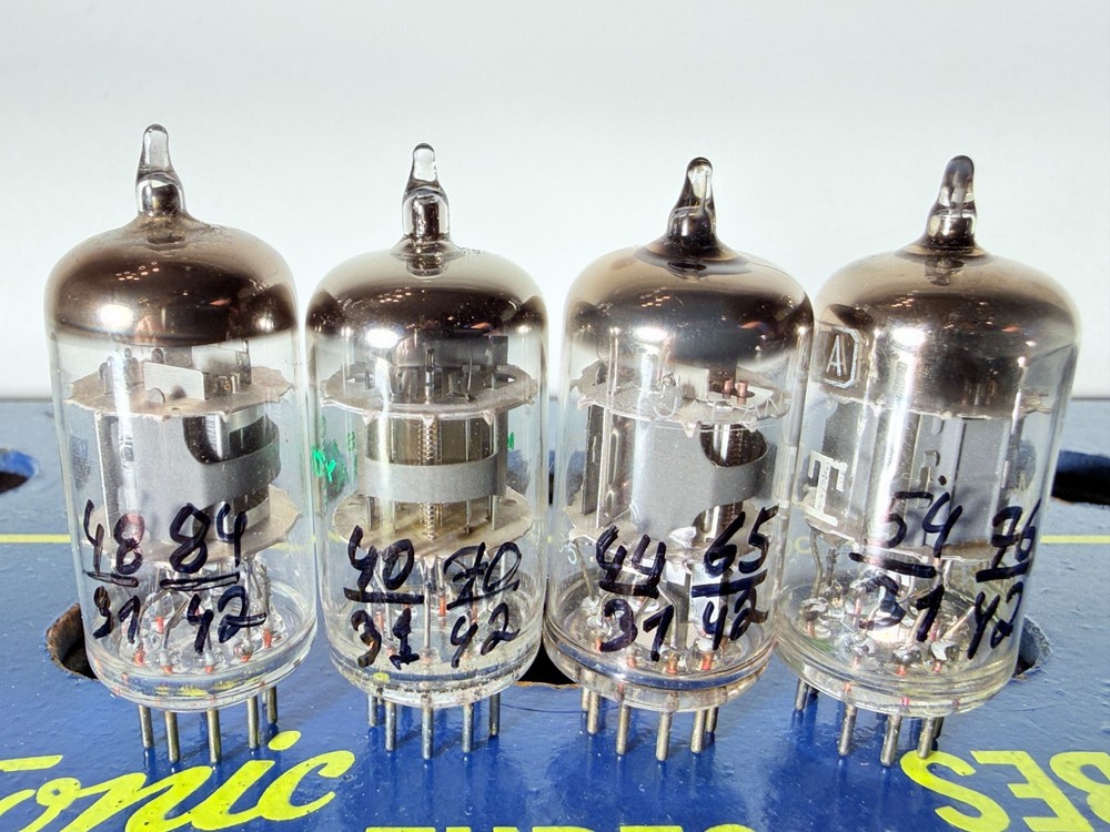 Lot of 4 Mix Brand 6AN8 Tested Good Tube