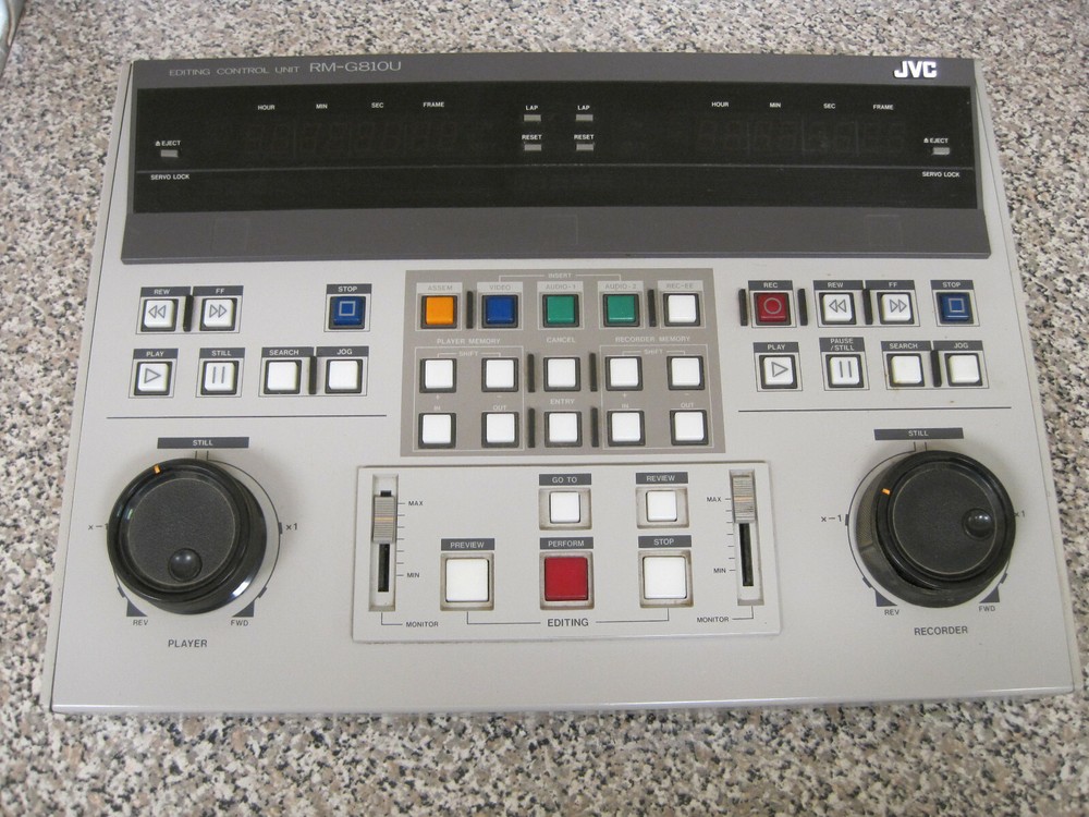 JVC Model RM-G810U Parallel editing Controller for BR-S811U System Free Shipping