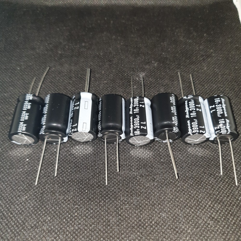 RUBYCON ZL 3900UF 16V Low ESR CAPS FOR AUDIO GREAT! 8pcs