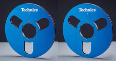 One Pair 10.5” Black Technics Tape reel High Quality Aluminum Take Up Reel