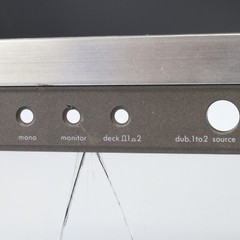 LUXMAN R-1050 Receiver Part – Front Face plate Part No Bezel Glass is Cracked