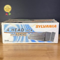 NEW Sylvania 6240VE VCR VHS Player Video Cassette Recorder – OPEN BOX ⚠️READ