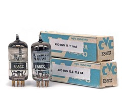 MATCHED PAIR E88CC CHELMER NOS BRITISH Tube Valve Valvola TESTED AVO MkIV