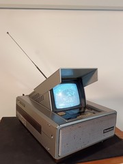 🔥Vintage 1981 Panasonic CRT Monitor 4 Inch TV Television Radio Combo Retro Game