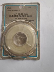 Realistic 1/4″ 6.35mm Clear Leader Tale 200′ Long Cat No. 44-1131