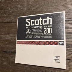 SCOTCH 200 7″ Reel 1/4″ x 2400′ Magnetic Tape – (200-1/4-2400) – FACTORY SEALED