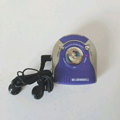 VTG Bell Howell Radio Action FM Auto scan Radio Blue Brand New