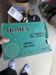 RARE HOMEY REEL TO REEL TAPE RECORDER MODEL HR-408A MINI 4 TRANSISTOR FOR PARTS