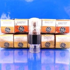 Ten GE 6AQ7GT Tubes & Boxes NOS NIB