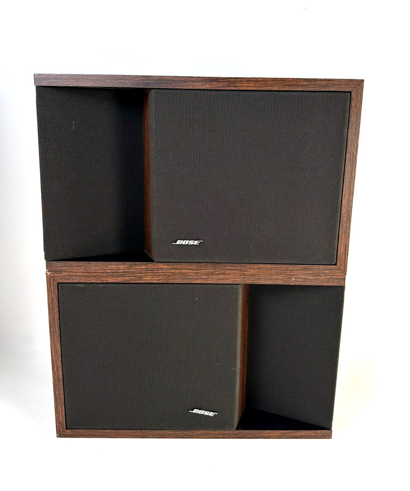 Bose 201 Series II Direct Reflecting Speakers Pair Walnut Tested Working USA