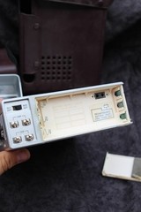 Emerson VR22 Portable CRT TV FM AM Radio 1985 Japan Leather Case Battery Pack