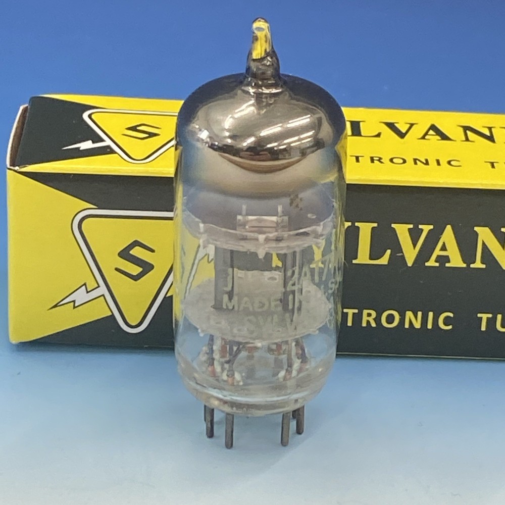 JHS Sylvania 12AT7WA, ECC81, 12AT7 3 Mica, Maxi-Preamp II Test = NOS BN4428
