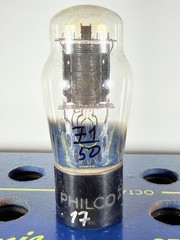 Philco 6F6G Engraved Base Tested Good Tube