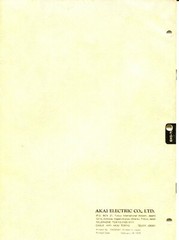 Vintage Akai Model GXC-725D Stereo Cassette Deck Service Manual & Parts List