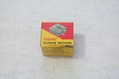 Vintage Federal Selenium Rectifier 100 MA Cat. 1004A Volts-130 NOS guitar amps