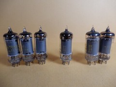 Sylvania Lot of Three 6AU6A One 6BA6 and Two 6BE6 Vacuum Tubes Untested