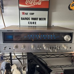 Vintage Nikko 7075 Stereo Receiver Silver Face Rare
