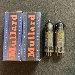 Rare NOS Yellow Mullard EL84 6BQ5 Tubes kM1 MATCHED Pair N709 E84L CV2975 L@@K!