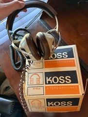 Vintage Koss Stereophones Headphones K/6LC In Original Box – 1971