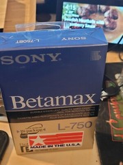 10 Sony Betamax L-750 / L-750BT Blank tape – 222 Meters – NEW Sealed Made USA 