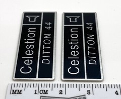 Celestion Ditton 44 Speaker Grill Badge Logo Emblem Aluminum Pair